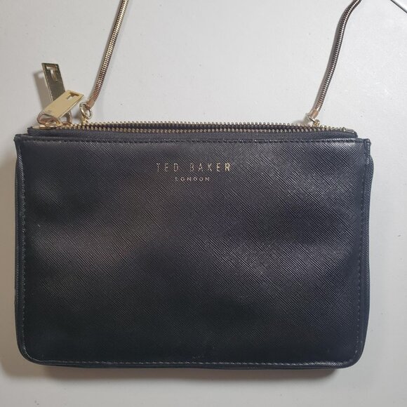 Ted Baker Alisa Double Compartment Zip Crossbody **read desc -shipping incl - Picture 3 of 16
